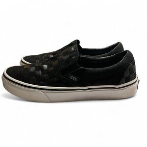 Vans Mens/Womens Black Checkerboard Slip-On Shoes Size 8.5 Mens/10 Womens‎ Y2K